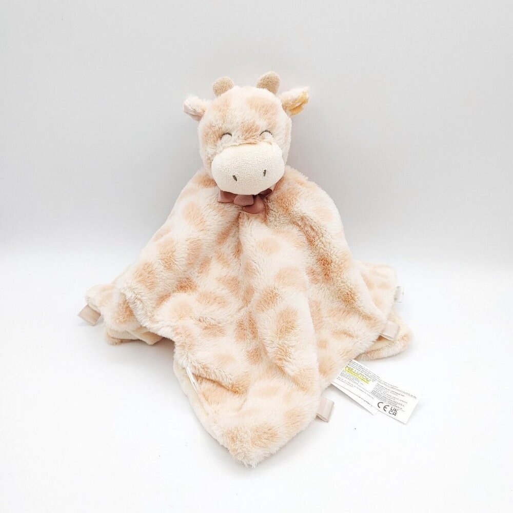 Kellytoy Giraffe Lovey Tan Baby Security Blanket Rattle w/Tags Plush